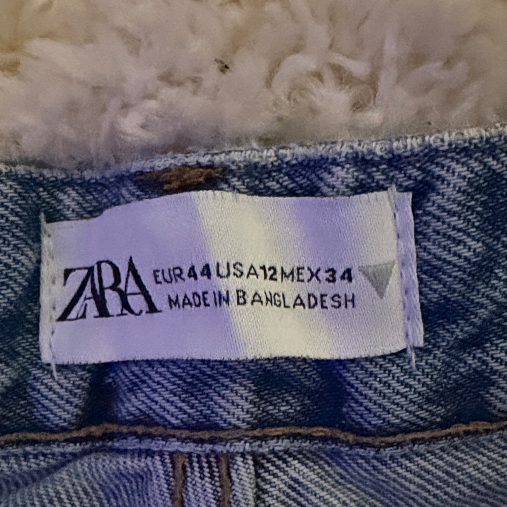 Zara Blue Cargo Women Jeans - Picture 2 of 3